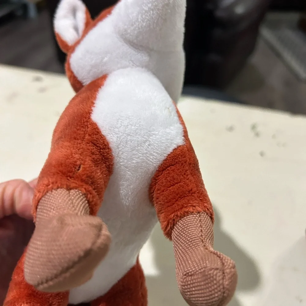 Spunky Pup Clean Earth Recycled Plastic Pet Toys Plush Raccoon Fox Bundle EUC